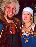Calle & Jennie som vikingar